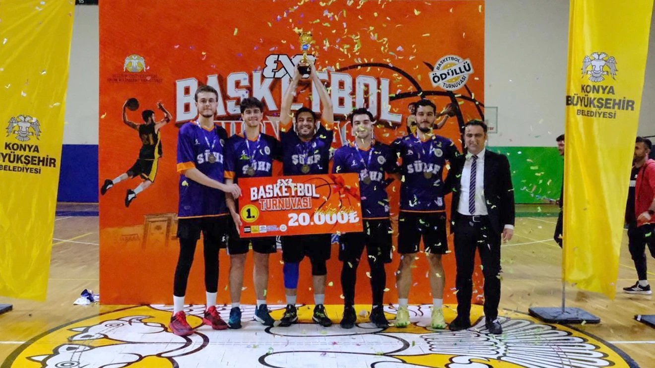 Selçuk Üniversitesinde 3x3 Basketbol turnuvası heyecanı yaşandı